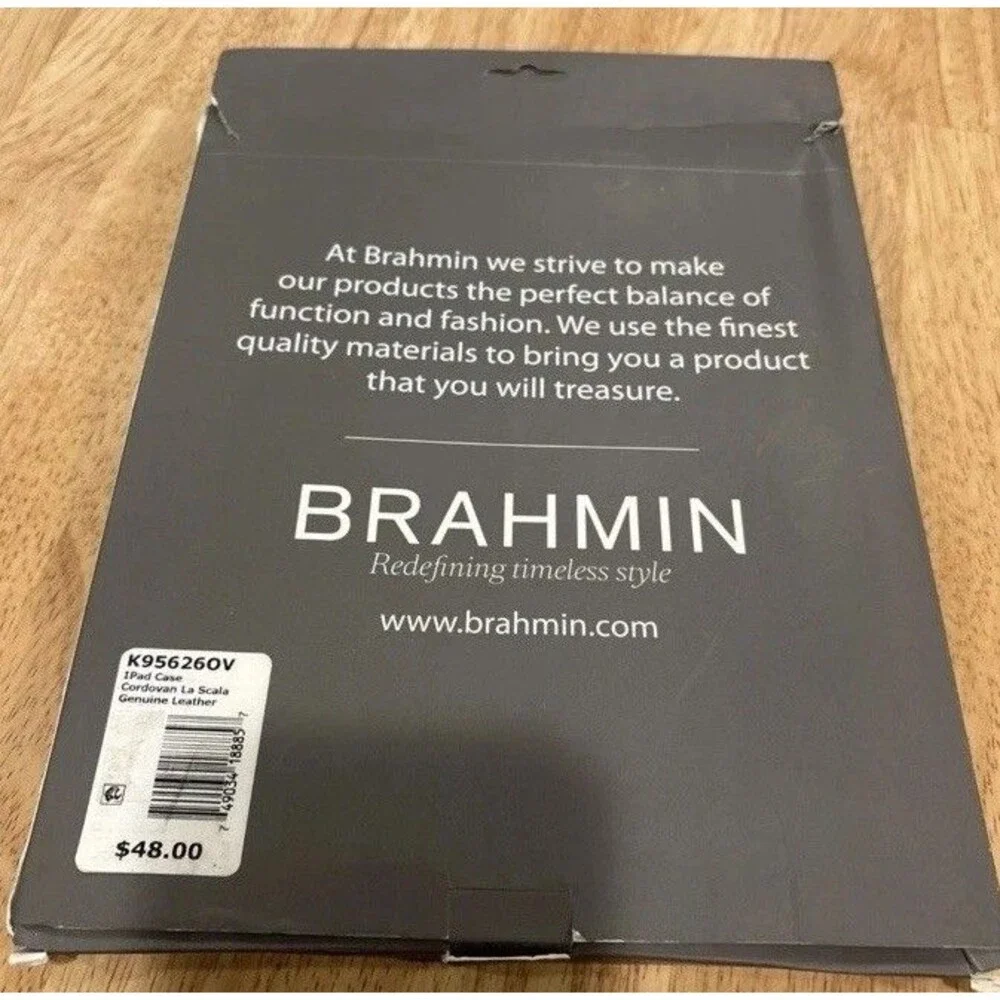 BRAHMIN Apple iPad Leather Shell Legacy iPads-iPad 2, 3rd-4th Gen. 9.5x7.5 Pecan